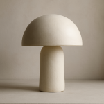 Photo réaliste d’une lampe stylisée en sculpture douce, style François Pompon