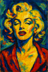 Marilyn Monroe à la manière de Maurice de Vlamick