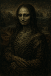 Mona Lisa revisitée dans un style cauchemardesque