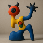 Objet décoratif sculpté inspiré de Joan Miró