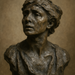 Buste d’une femme au style sculptural de Rodin